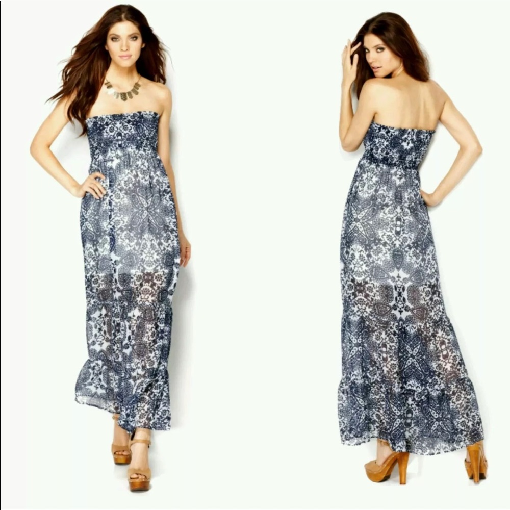 GUESS Silk Moroccan Tube Dress Size XS - Picture 3 of 11